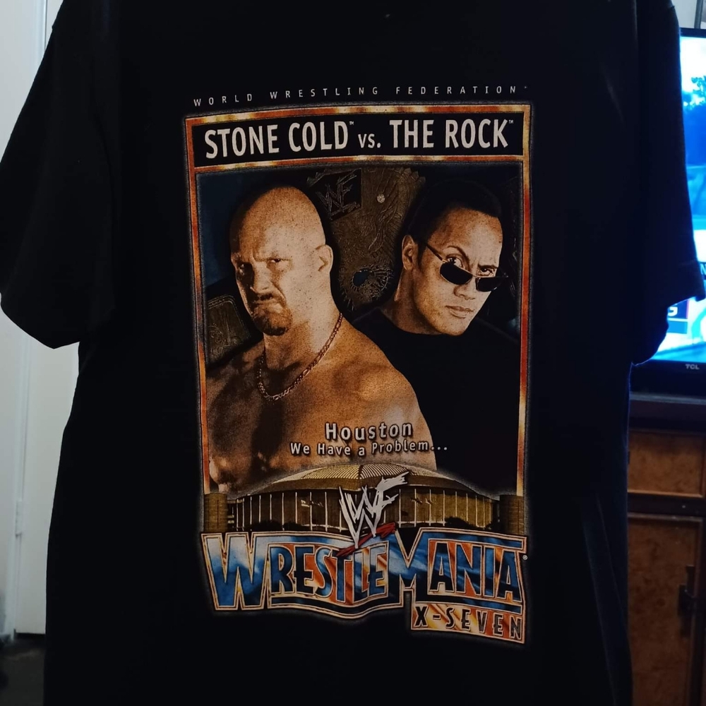 WWF Wrestle Mania X-Seven collectors authentic souvenir t-shirt.